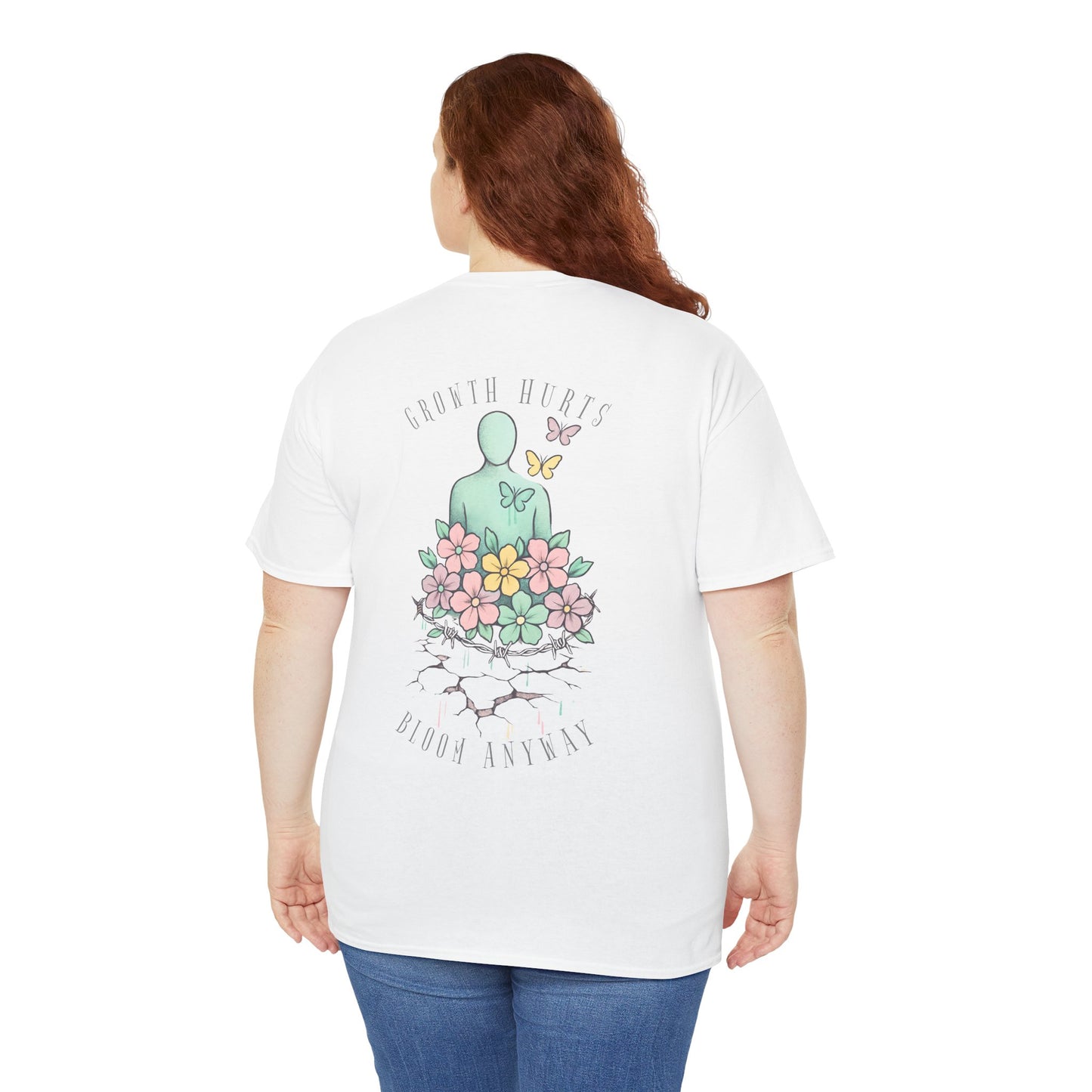 IB “Bloom Anyway” Tee – Strength That Grows Through the Cracks