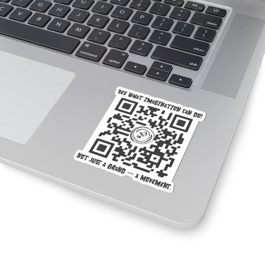 Inspirational QR Code Kiss-Cut Stickers - Imagination Movement