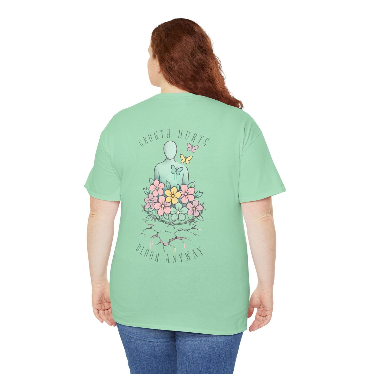 IB “Bloom Anyway” Tee – Strength That Grows Through the Cracks