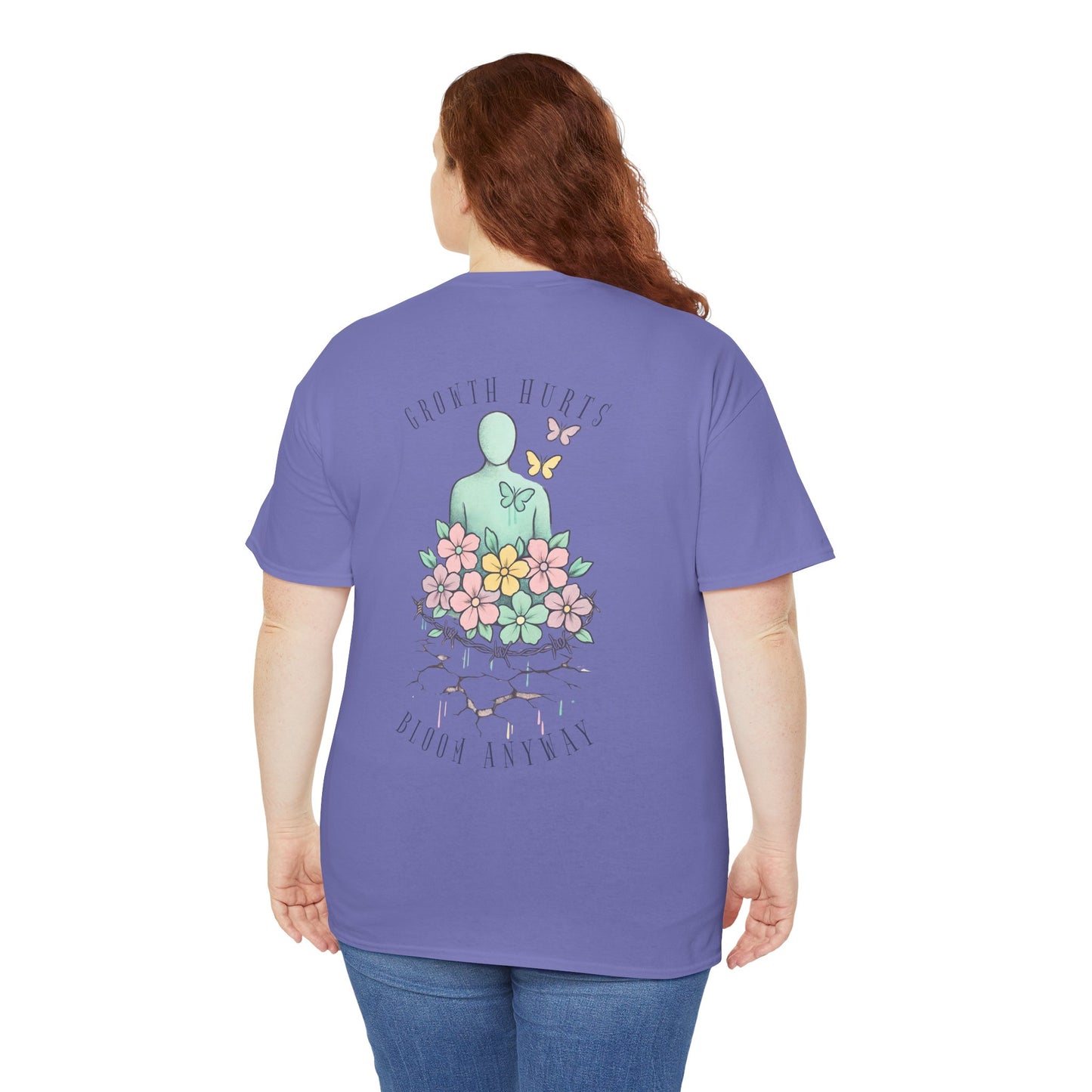 IB “Bloom Anyway” Tee – Strength That Grows Through the Cracks