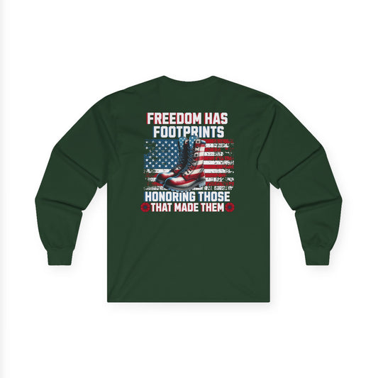 IBLeaf Freedom Has Footprints – Veterans Tribute Long Sleeve