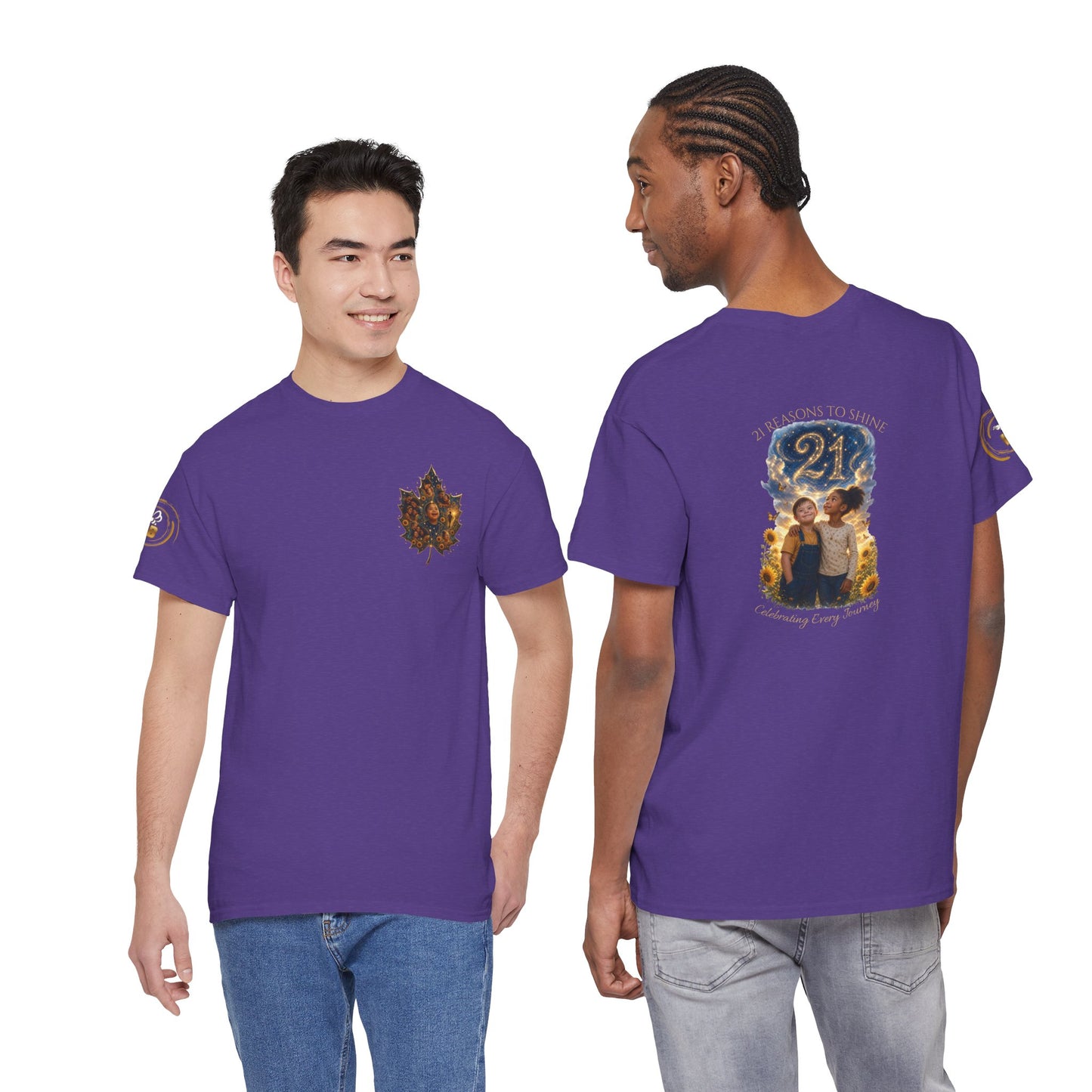 21 Reasons To Shine | IB Leaf Down Syndrome Awareness Tee