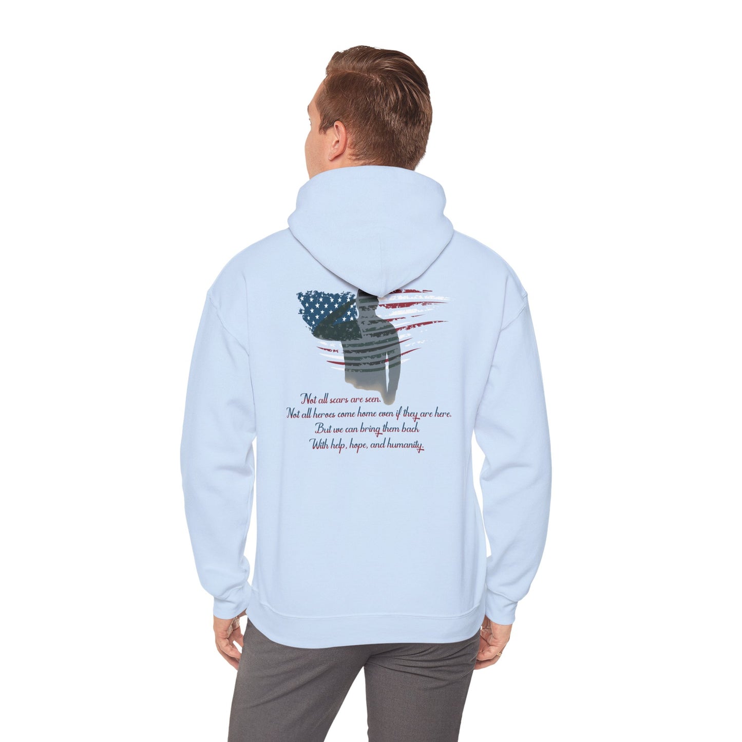 IB Leaf “Not All Scars Are Seen” Hoodie – Wear the Message That Matters