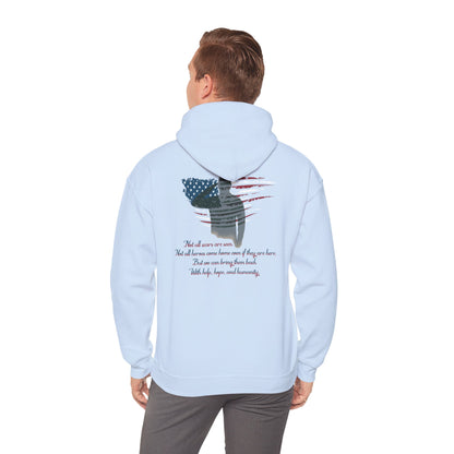 IB Leaf “Not All Scars Are Seen” Hoodie – Wear the Message That Matters