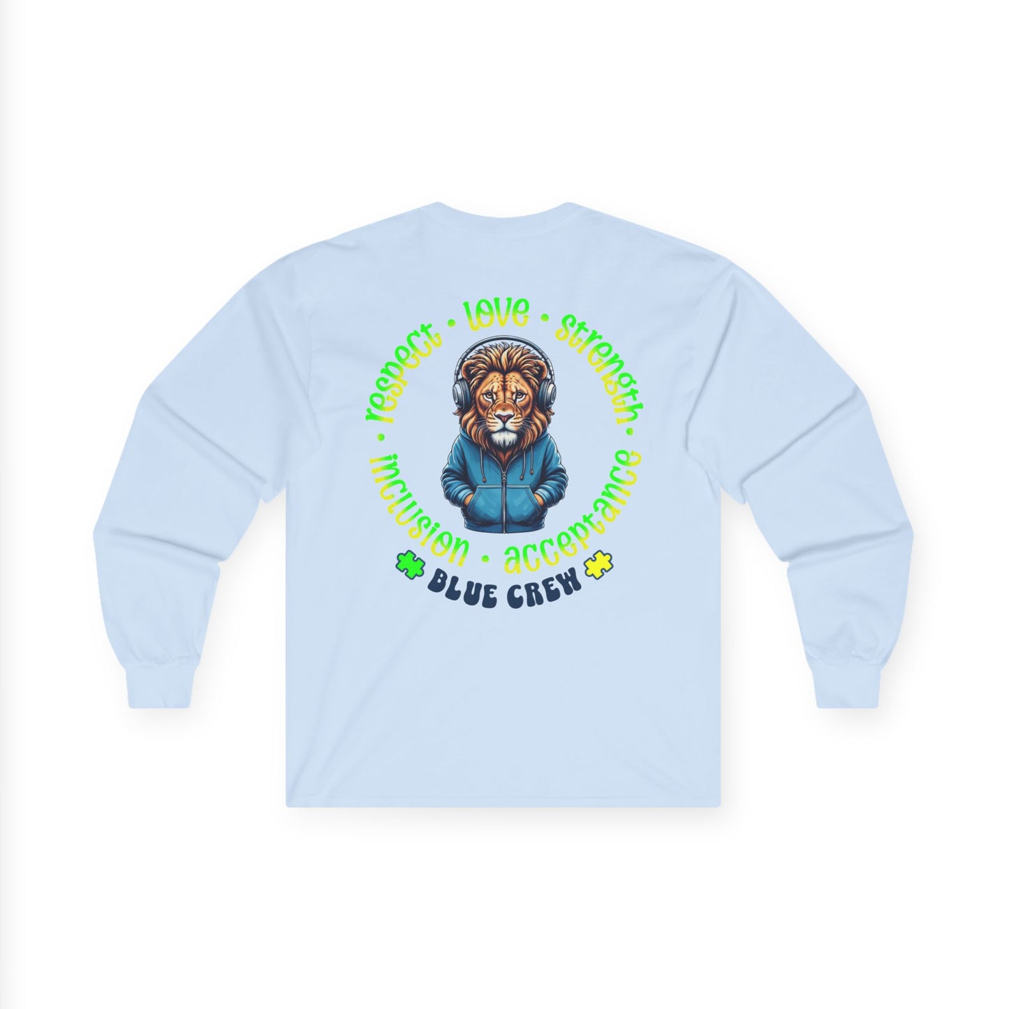 IB Leaf "Blue Crew" Autism Awareness Long Sleeve – Roar with Respect, Lead with Love