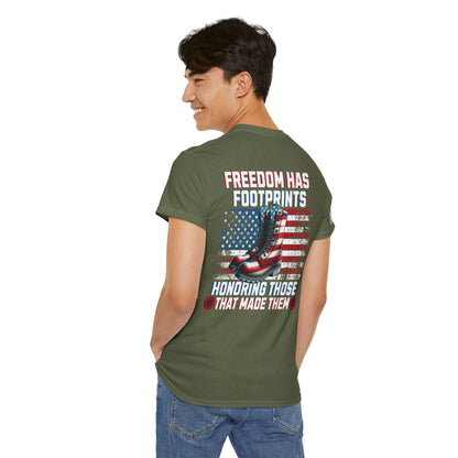 IBLeaf Freedom Has Footprints – Veterans Tribute Tee