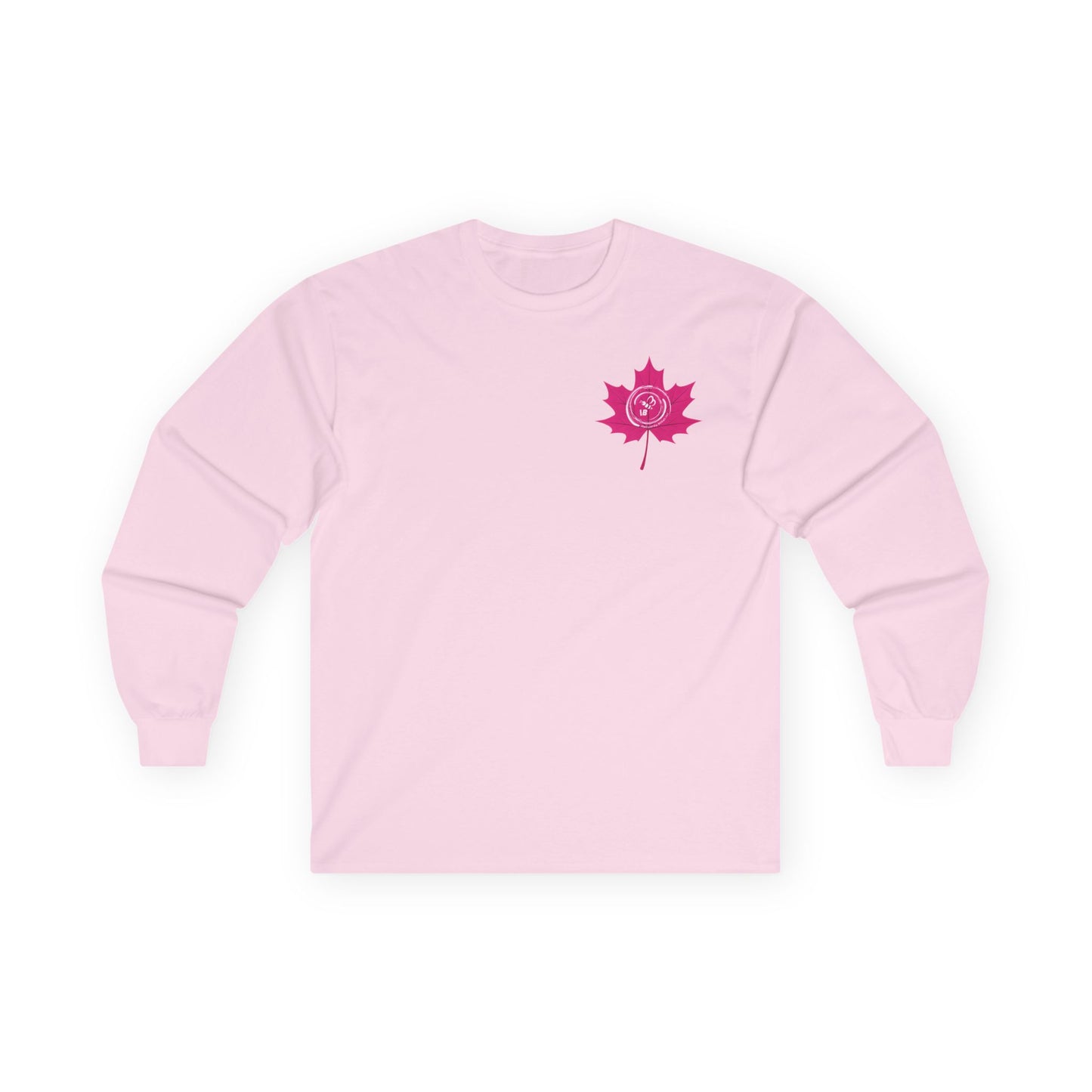 IB Leaf Fight in Bloom – Breast Cancer Awareness Long Sleeve Tee