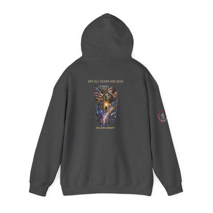 Not All Scars Are Seen | Veteran Mental Health Awareness Hoodie
