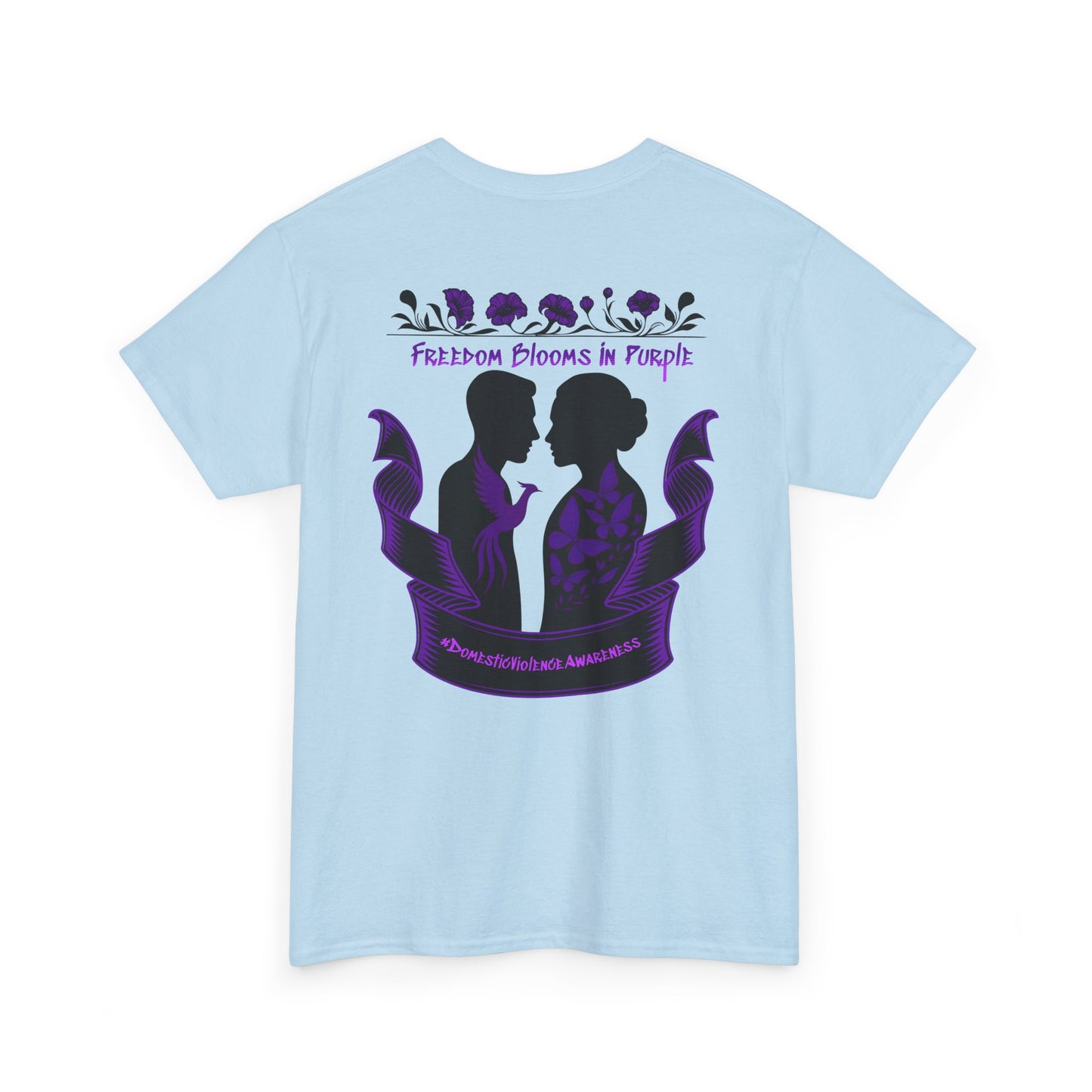 💜 Freedom Blooms in Purple – Domestic Violence Awareness Tee