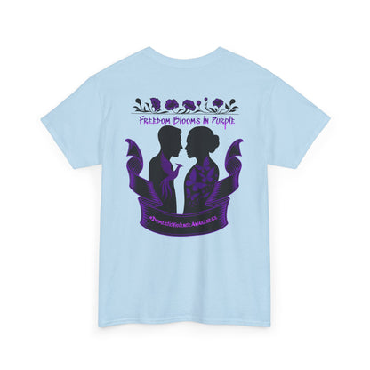 💜 Freedom Blooms in Purple – Domestic Violence Awareness Tee