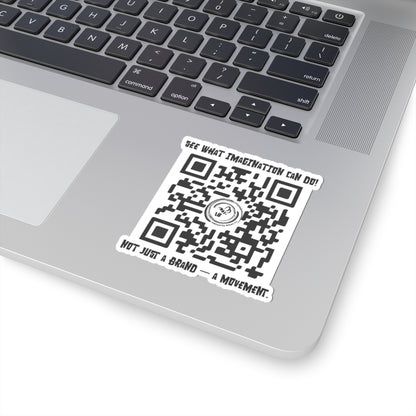 Inspirational QR Code Sticker - Imagine the  Movement