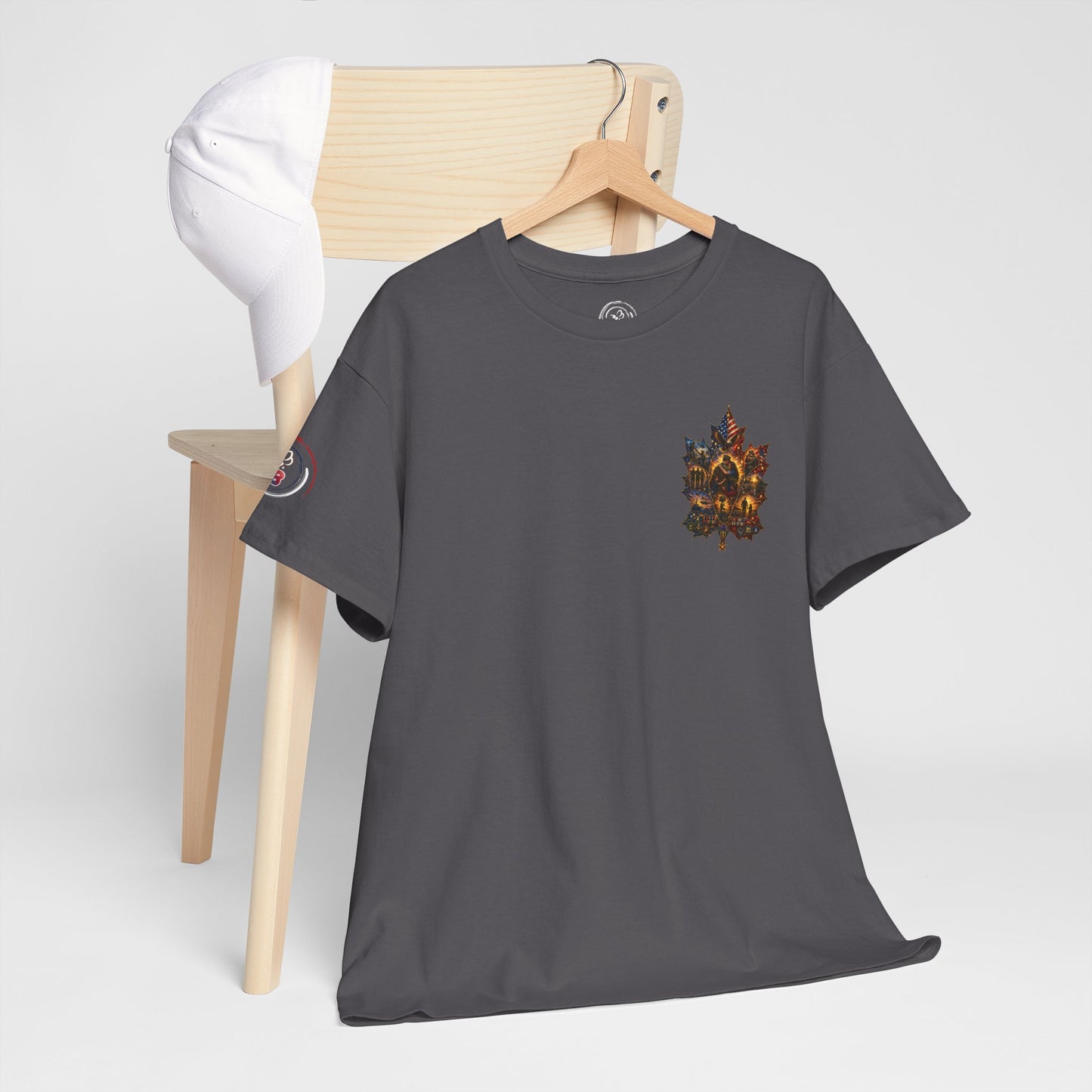 IB Leaf™ Freedom Has Footprints Veterans Tribute Tee | Built by Courage, Carried by Sacrifice