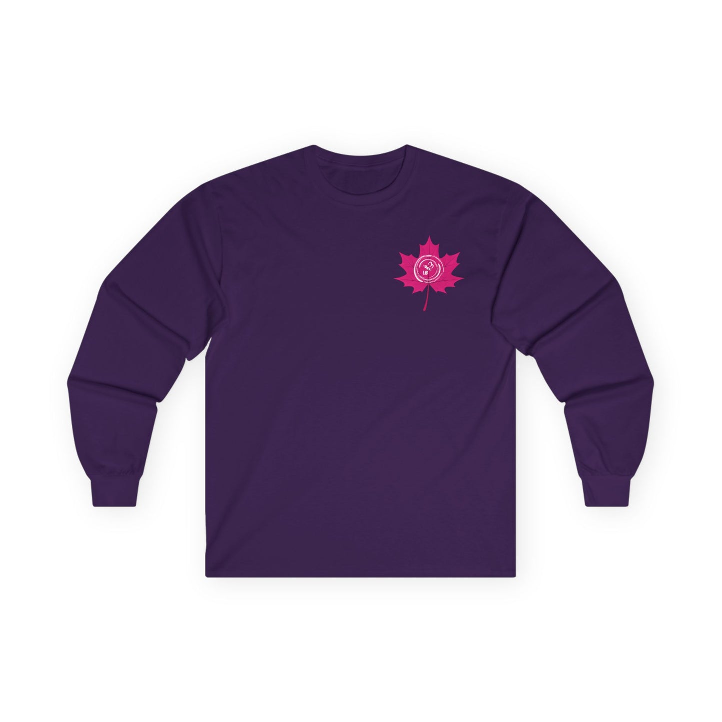 IB Leaf Fight in Bloom – Breast Cancer Awareness Long Sleeve Tee