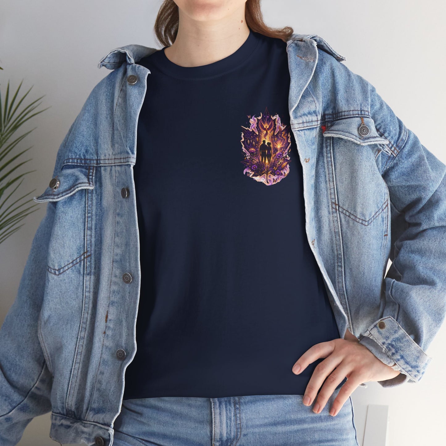 Freedom Blooms in Purple™ Breaking Chains. Building Futures | IB Leaf Domestic Violence Awareness Tee