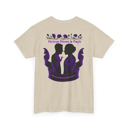 💜 Freedom Blooms in Purple – Domestic Violence Awareness Tee