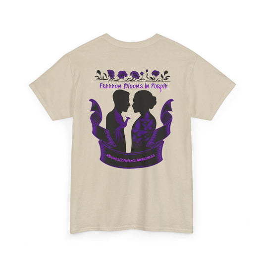 💜 Freedom Blooms in Purple – Domestic Violence Awareness Tee