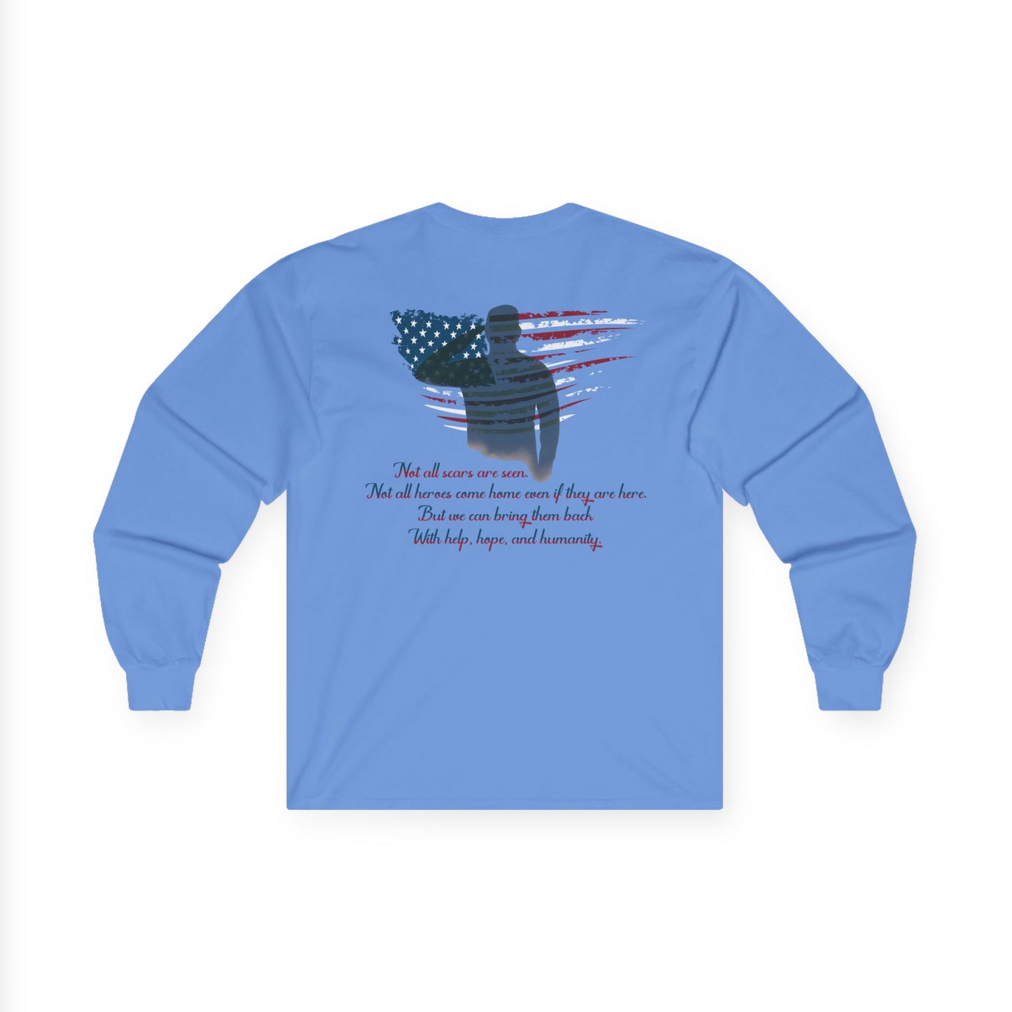 IB Leaf “Not All Scars Are Seen” Long Sleeve – Wear the Message That Matters