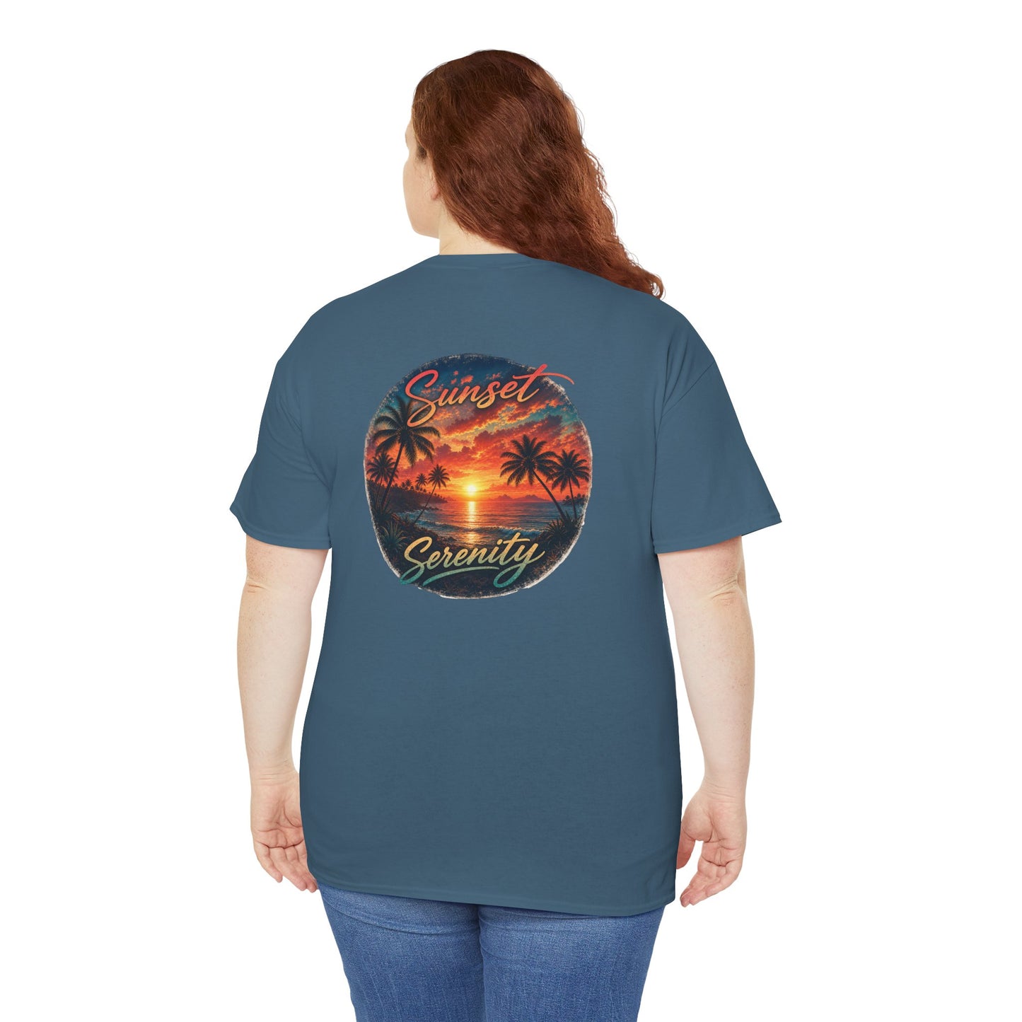 Sunset Serenity | Premium Coastal Art Tee
