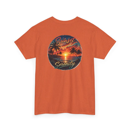 Sunset Serenity | Premium Coastal Art Tee