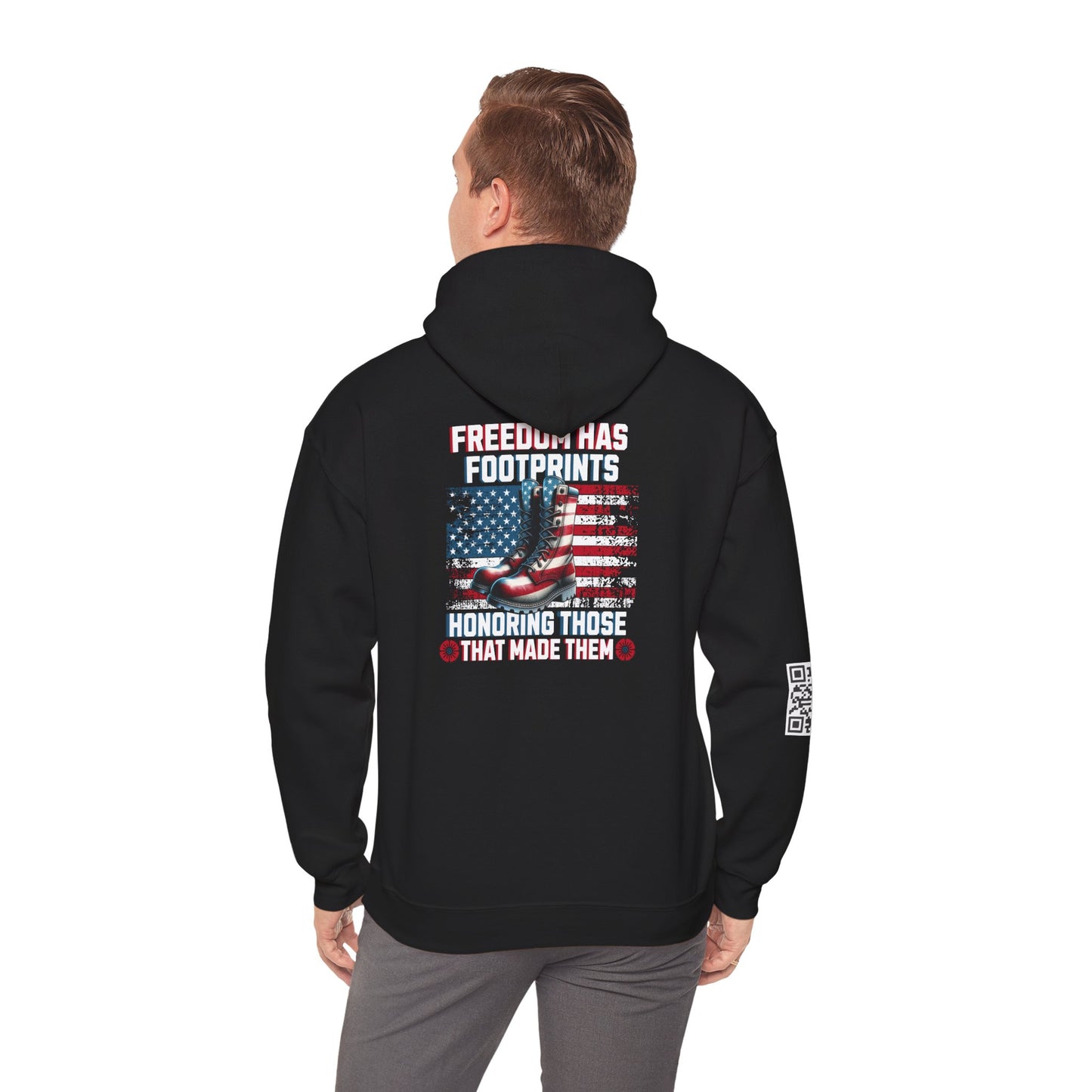 IBLeaf Freedom Has Footprints – Veterans Tribute Hoodie