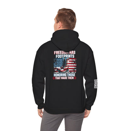 IBLeaf Freedom Has Footprints – Veterans Tribute Hoodie