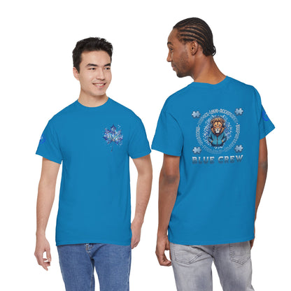 IB Leaf Blue Crew Autism Community Tee | Respect • Love • Inclusion