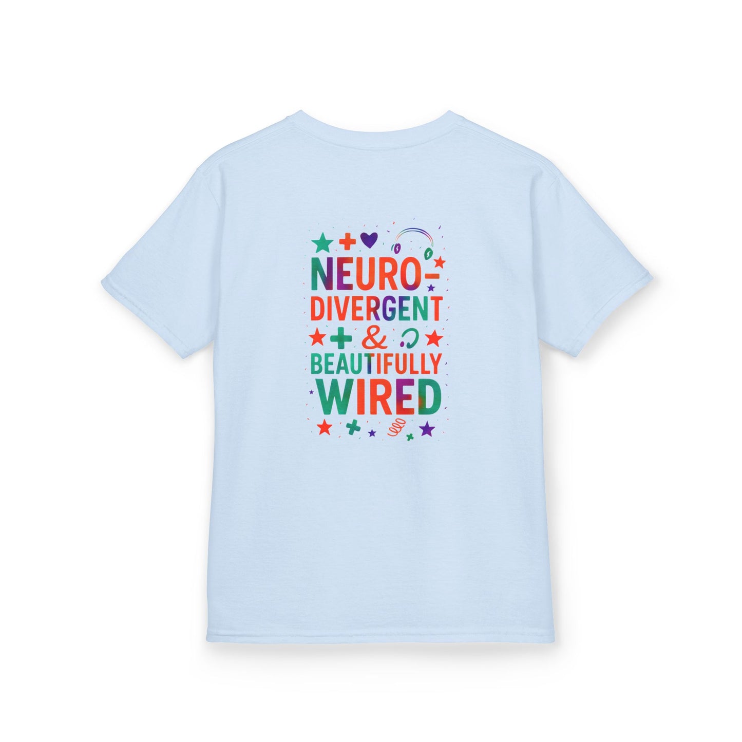 🧩 IB Leaf Neurodivergent & Beautifully Wired – Kids SPD & Autism Awareness Tee