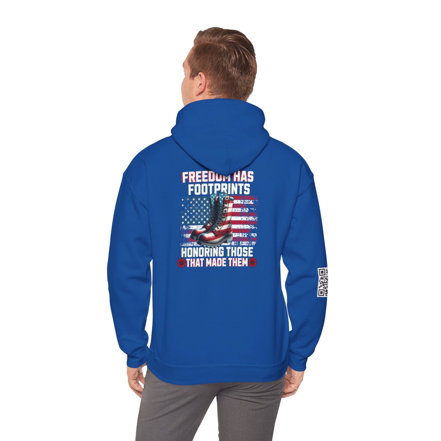 IBLeaf Freedom Has Footprints – Veterans Tribute Hoodie
