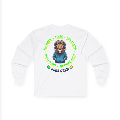 IB Leaf "Blue Crew" Autism Awareness Long Sleeve – Roar with Respect, Lead with Love