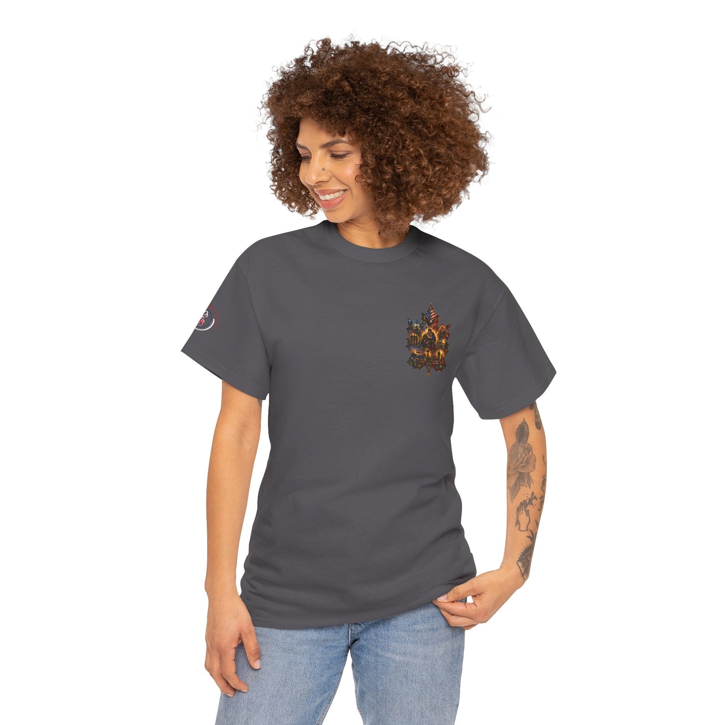 IB Leaf™ Freedom Has Footprints Veterans Tribute Tee | Built by Courage, Carried by Sacrifice