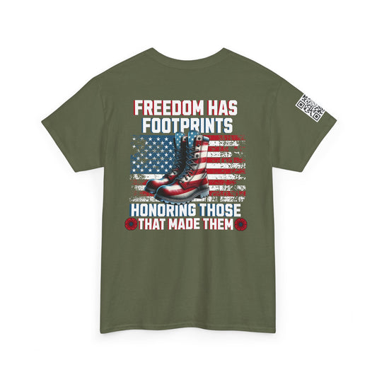 IBLeaf Freedom Has Footprints – Veterans Tribute Tee