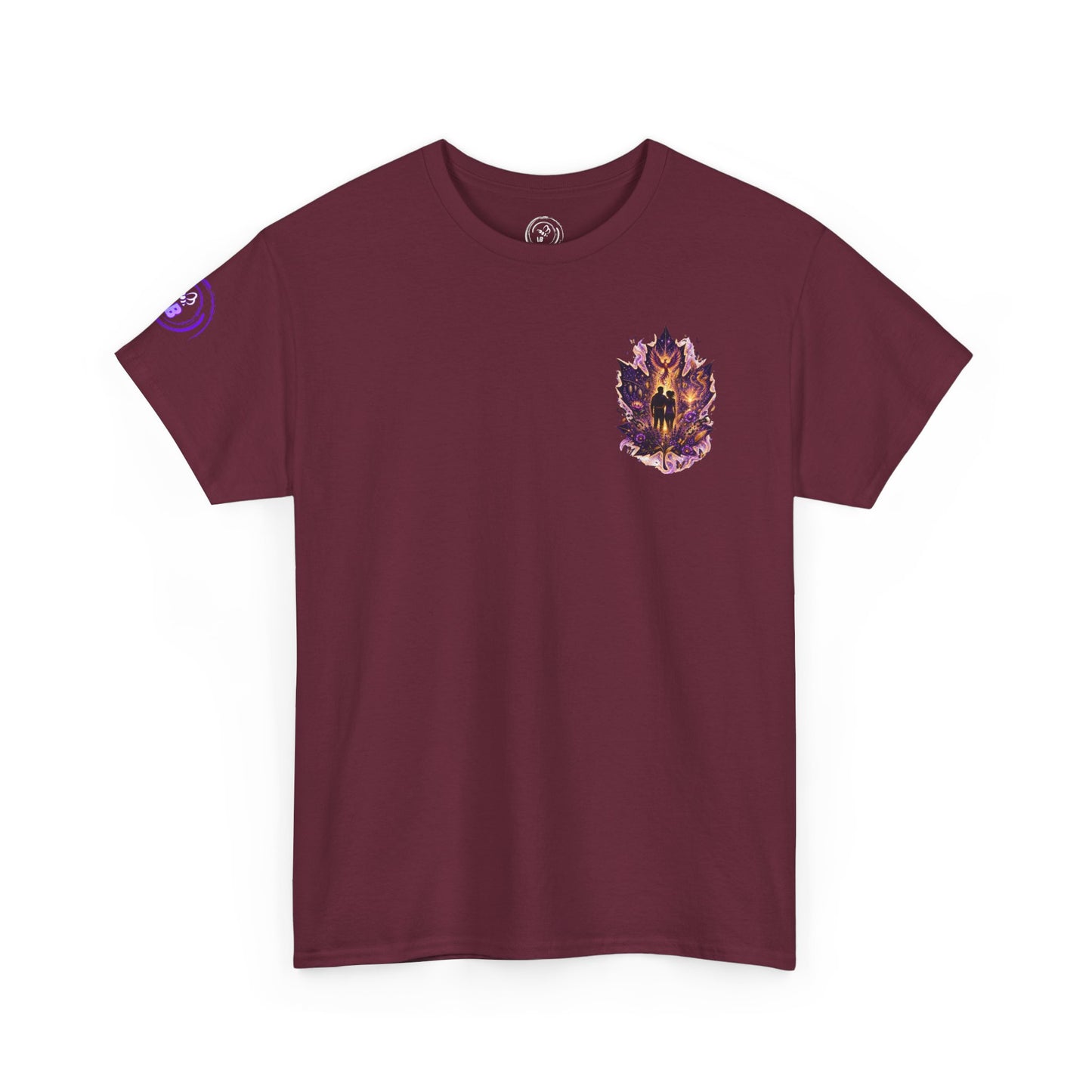 Freedom Blooms in Purple™ Breaking Chains. Building Futures | IB Leaf Domestic Violence Awareness Tee