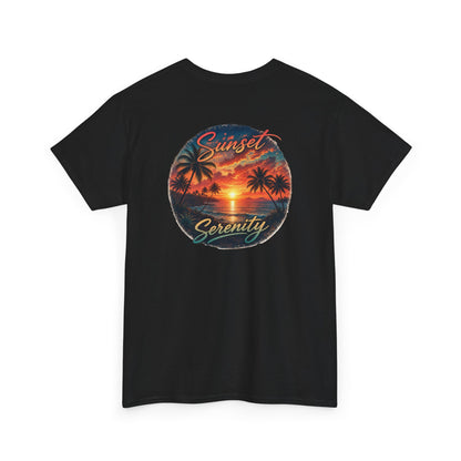 Sunset Serenity | Premium Coastal Art Tee