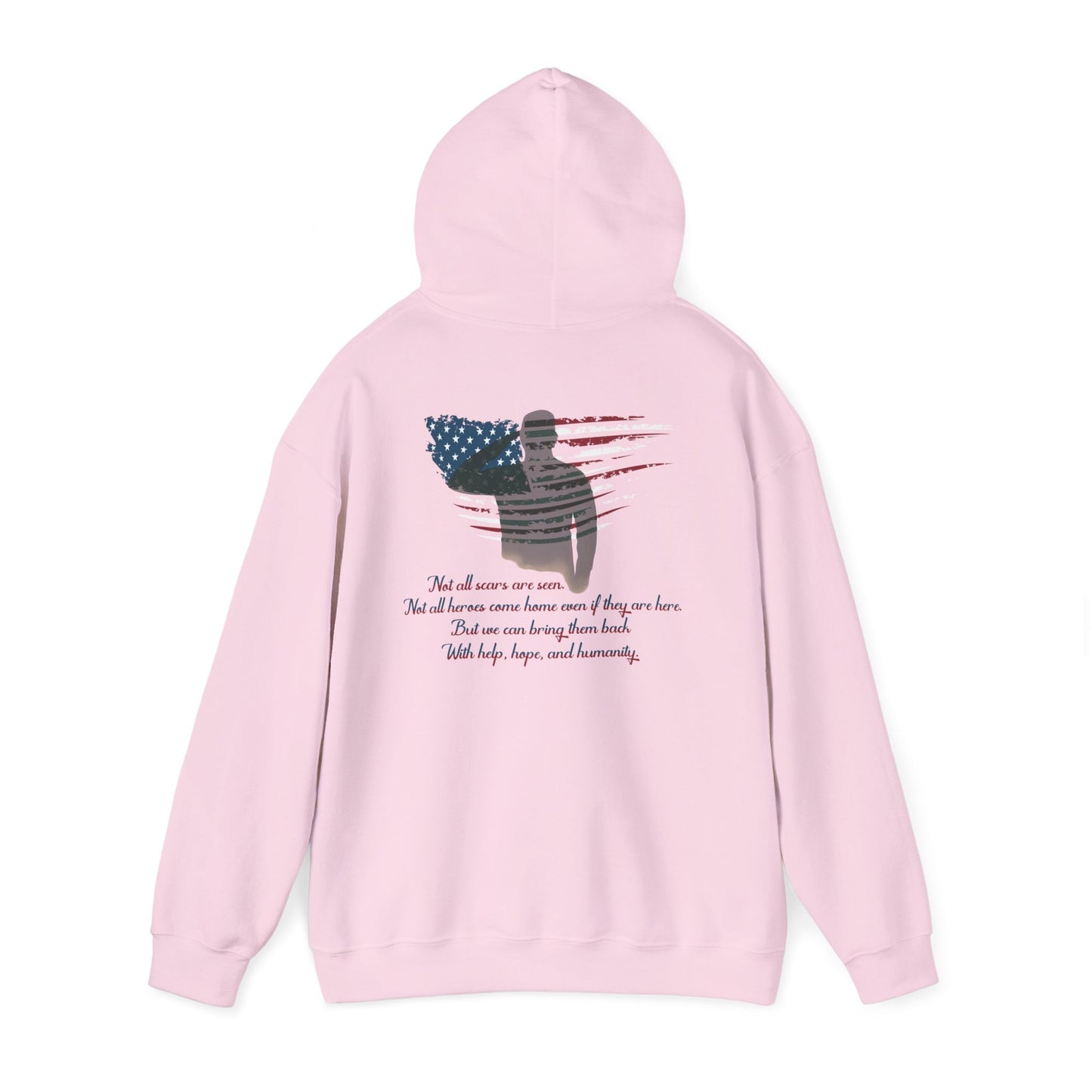 IB Leaf “Not All Scars Are Seen” Hoodie – Wear the Message That Matters