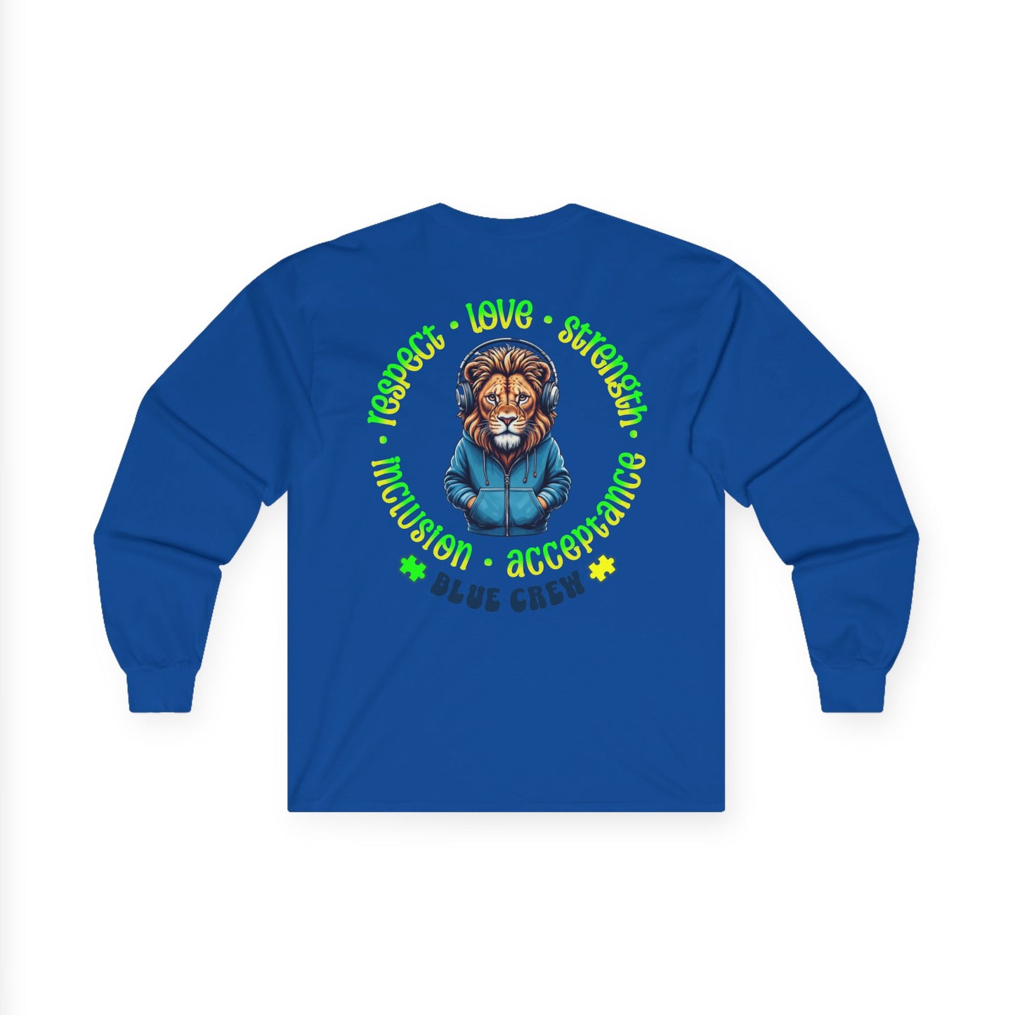 IB Leaf "Blue Crew" Autism Awareness Long Sleeve – Roar with Respect, Lead with Love
