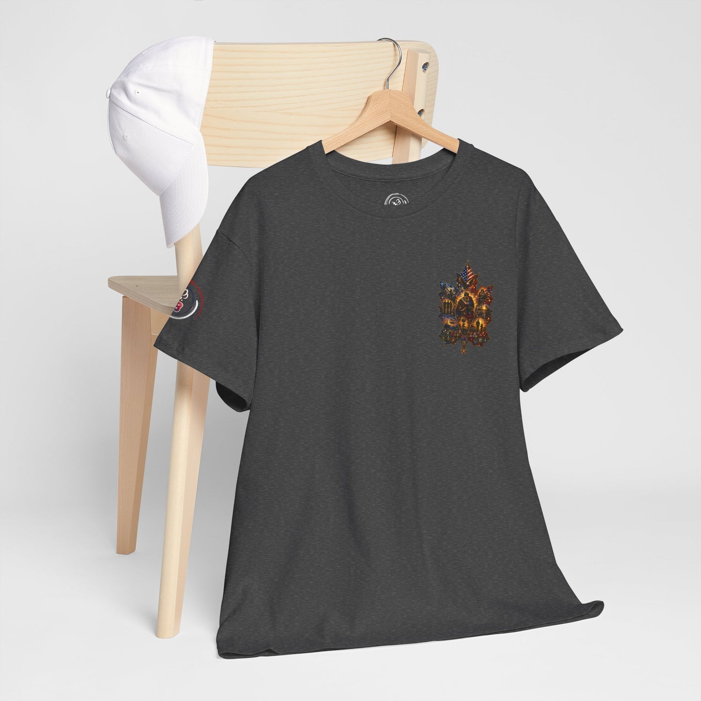 IB Leaf™ Freedom Has Footprints Veterans Tribute Tee | Built by Courage, Carried by Sacrifice