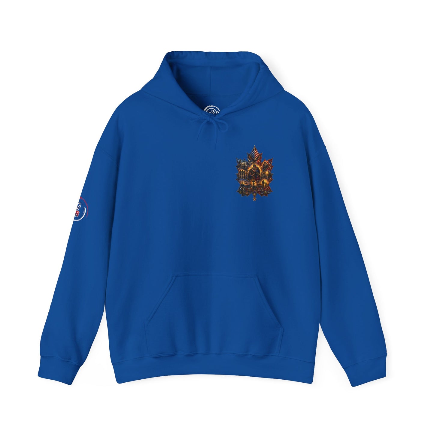 IB Leaf™ Freedom Has Footprints Veterans Tribute Hoodie | Built by Courage, Carried by Sacrifice