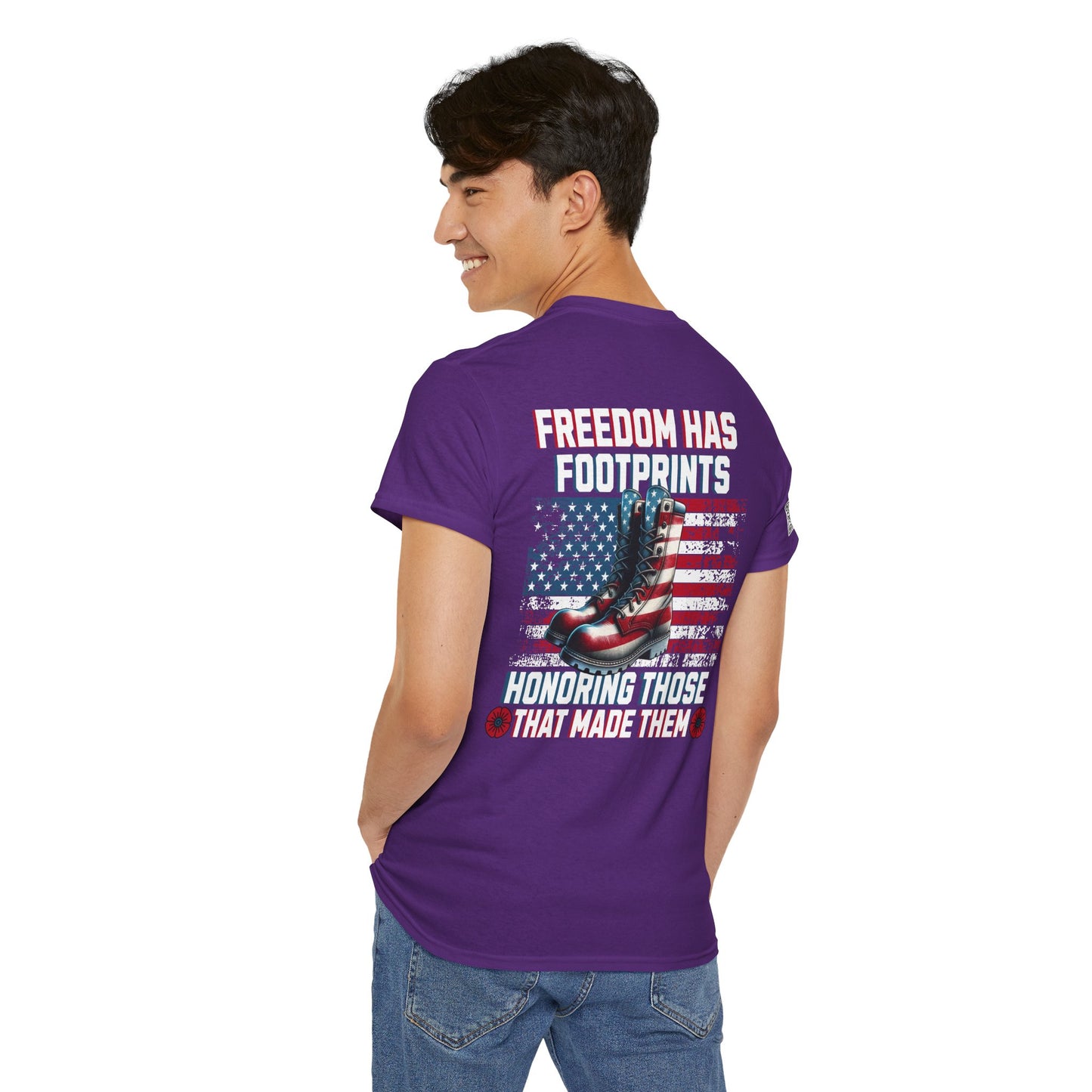 IBLeaf Freedom Has Footprints – Veterans Tribute Tee