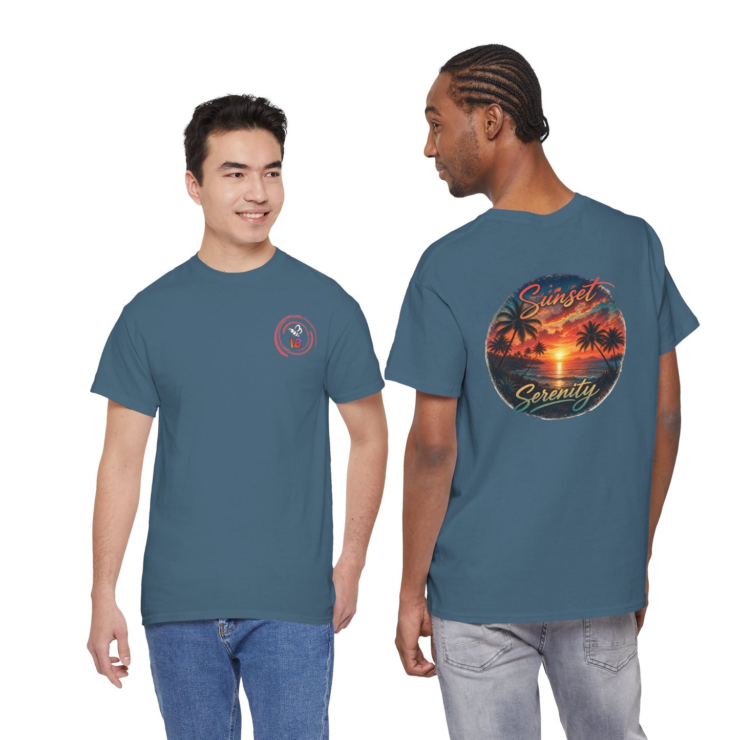 Sunset Serenity | Premium Coastal Art Tee