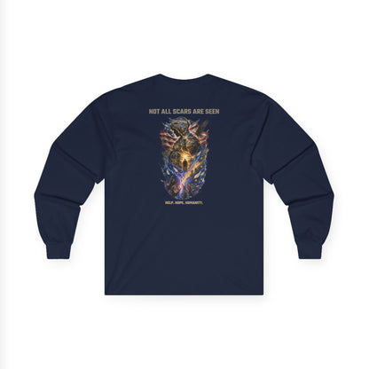 Not All Scars Are Seen | Veteran Mental Health Awareness Long Sleeve