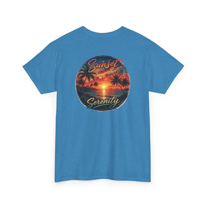 Sunset Serenity | Premium Coastal Art Tee