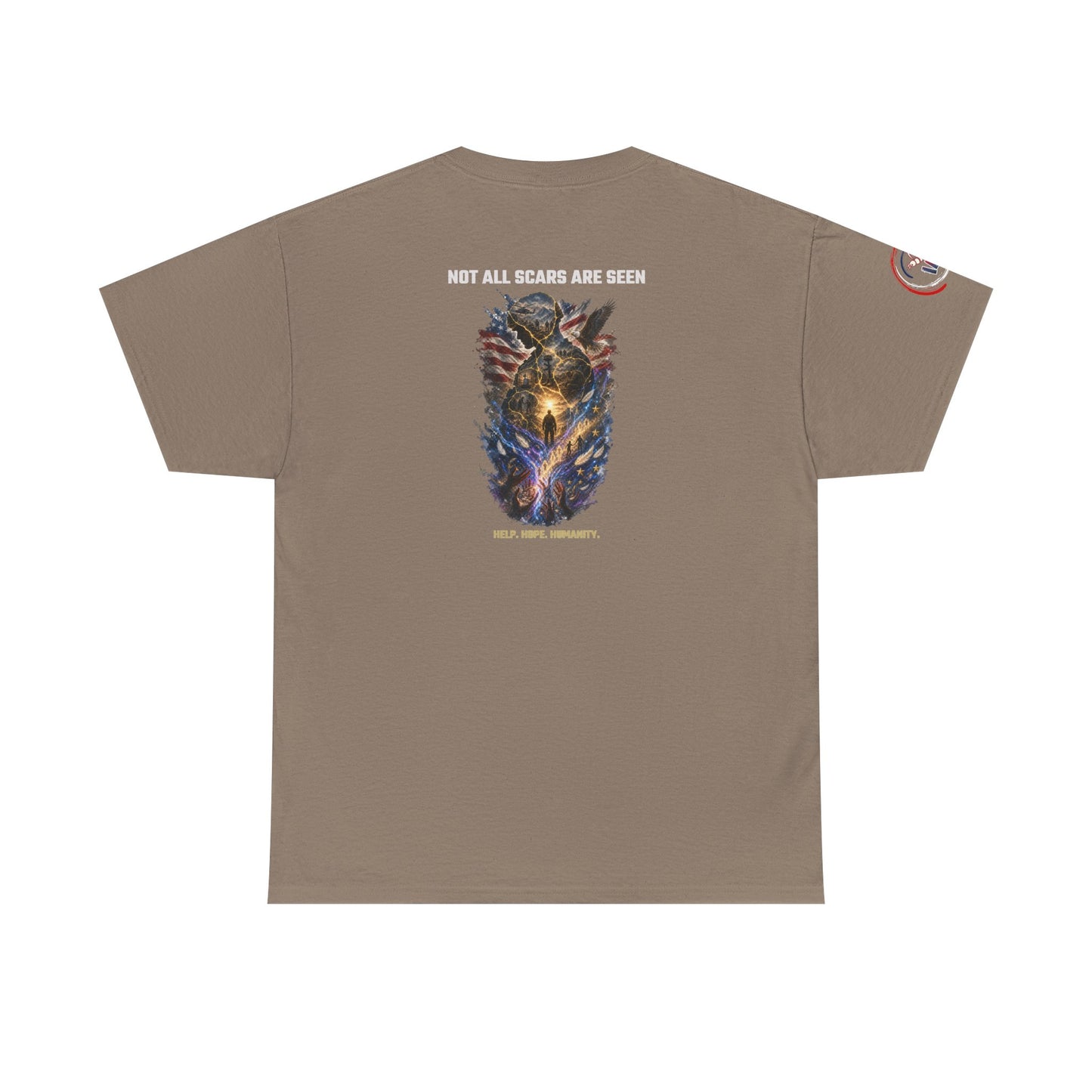 IB Leaf Not All Scars Are Seen | Veteran Mental Health Awareness Tee