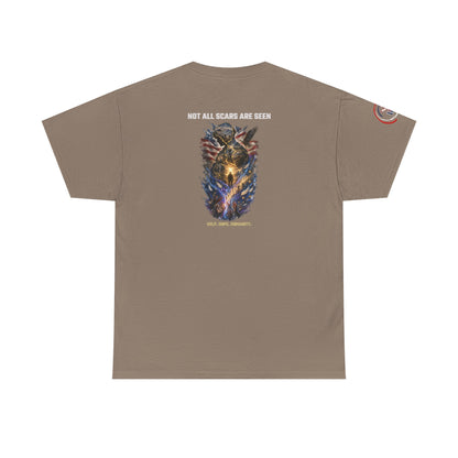 IB Leaf Not All Scars Are Seen | Veteran Mental Health Awareness Tee