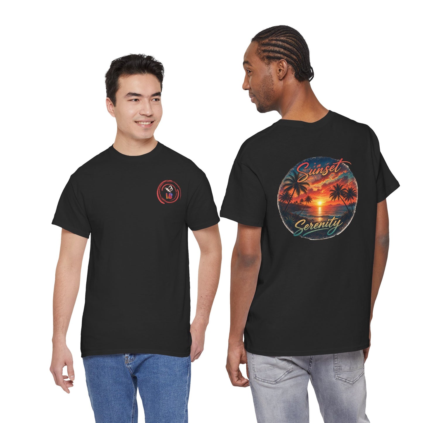 Sunset Serenity | Premium Coastal Art Tee