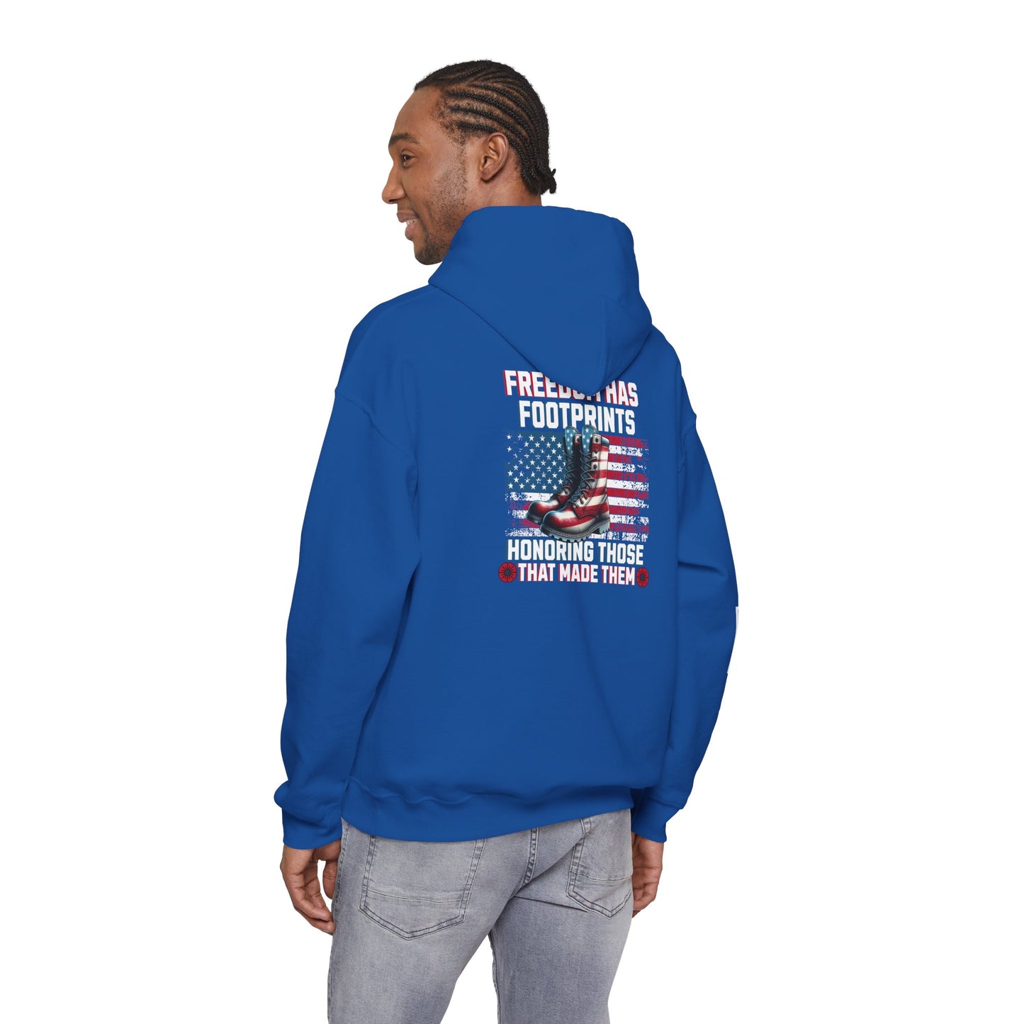 IBLeaf Freedom Has Footprints – Veterans Tribute Hoodie