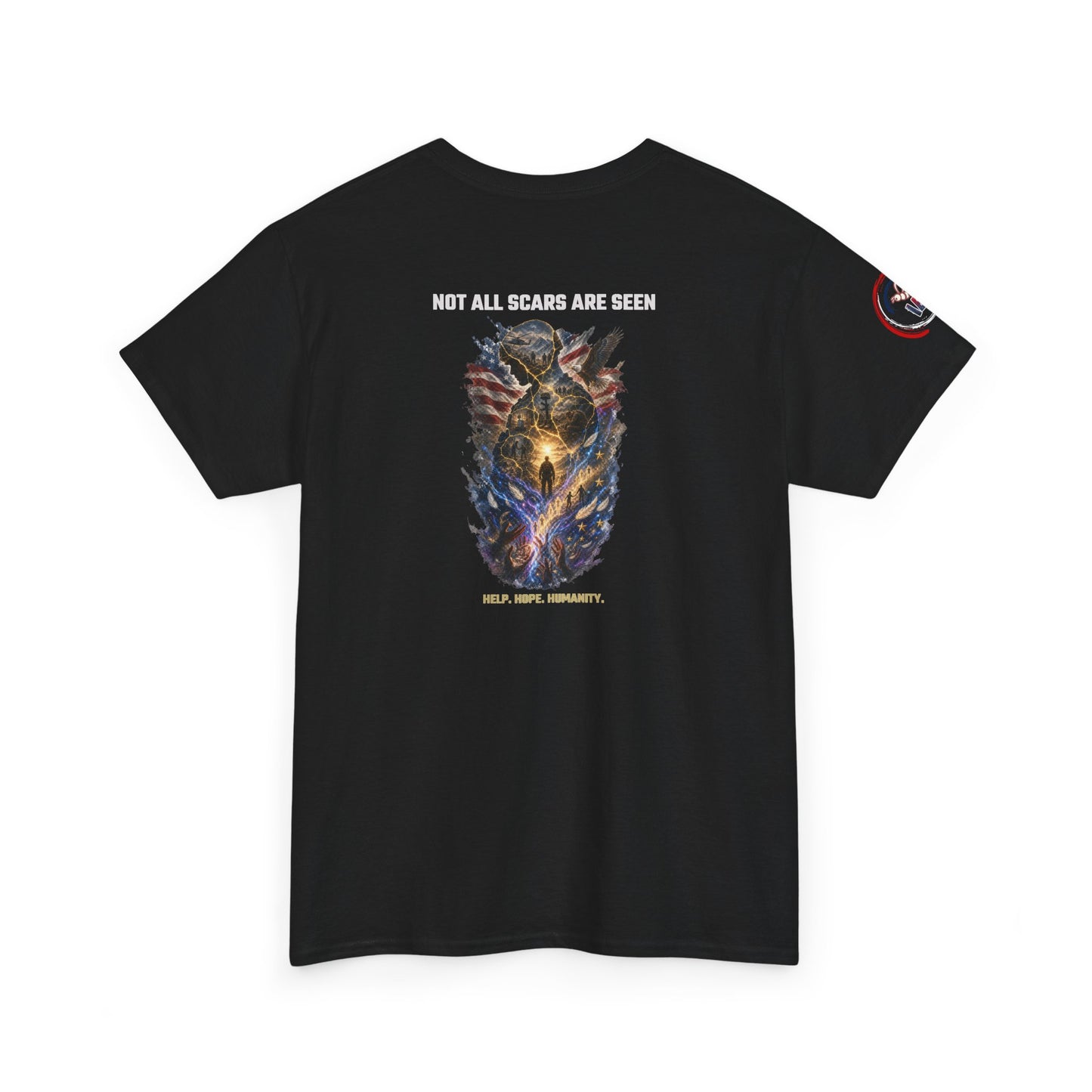 IB Leaf Not All Scars Are Seen | Veteran Mental Health Awareness Tee
