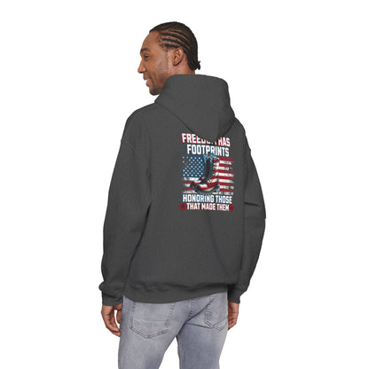 IBLeaf Freedom Has Footprints – Veterans Tribute Hoodie