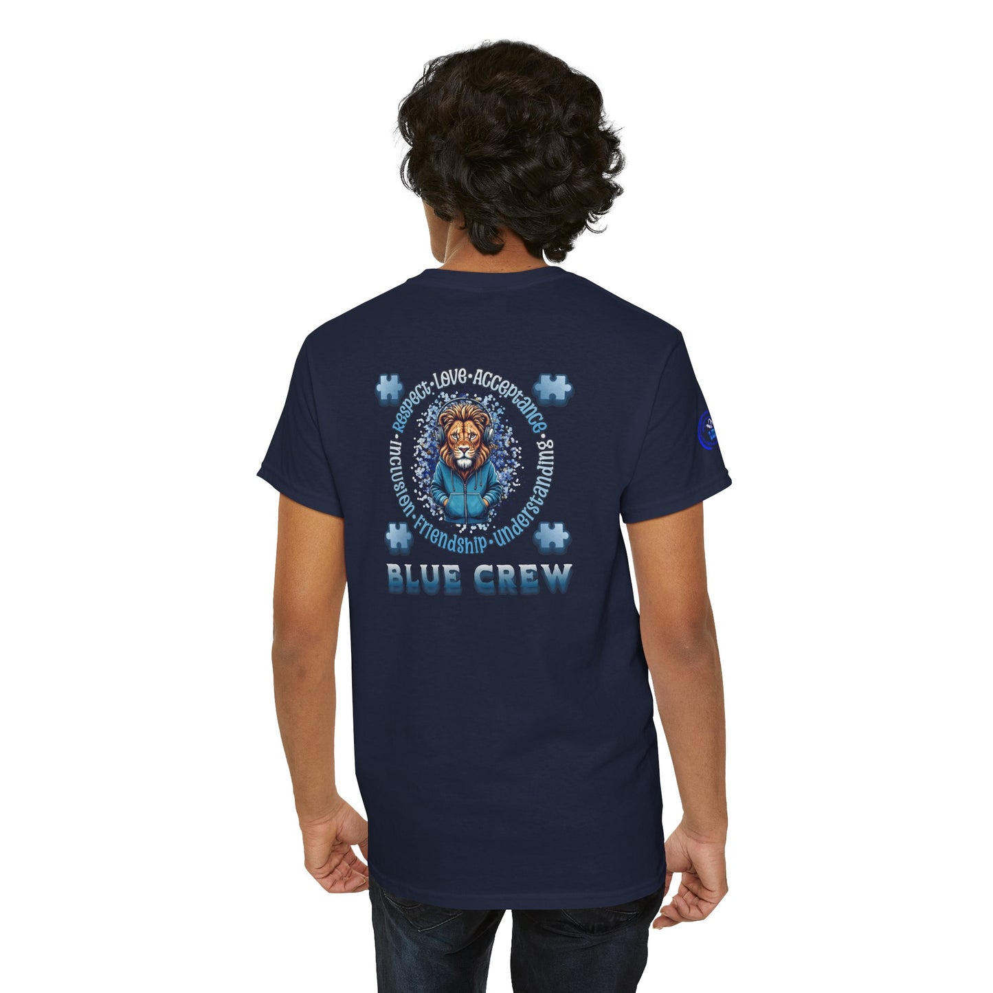IB Leaf Blue Crew Autism Community Tee | Respect • Love • Inclusion