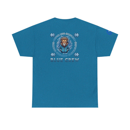 IB Leaf Blue Crew Autism Community Tee | Respect • Love • Inclusion