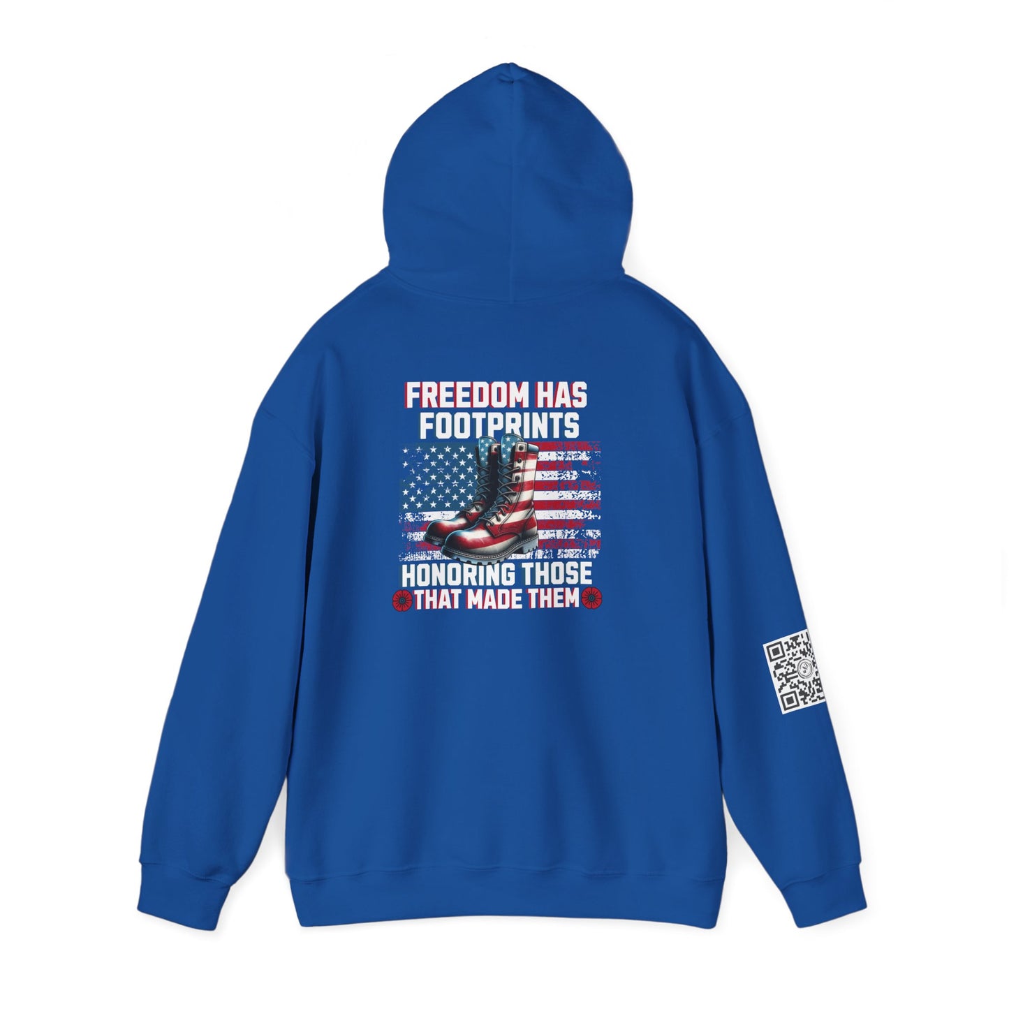 IBLeaf Freedom Has Footprints – Veterans Tribute Hoodie